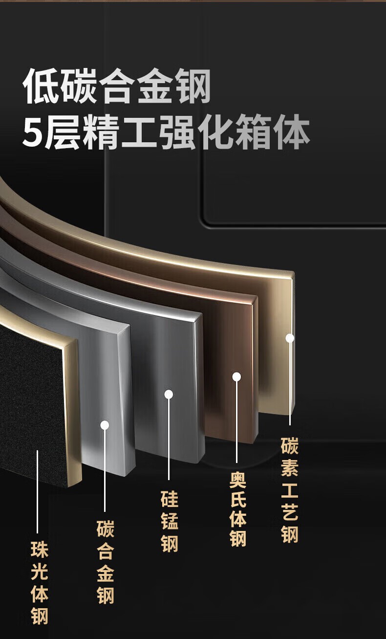 虎牌 博瑞70黑指纹 保险柜家用办公小型指纹密码保险箱全钢防盗可入墙保密保管柜 博瑞系列 70cm 钢琴黑