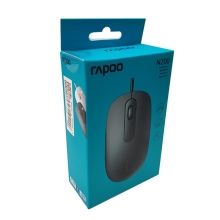 雷柏（Rapoo） N200 有线鼠标 办公鼠标 对称鼠标 笔记本鼠标 电脑鼠标 台式机鼠标 黑色