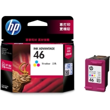惠普（HP）46原装彩色墨盒 适用hp deskjet 2020hc/2520hc/2529/2029/4729打印机