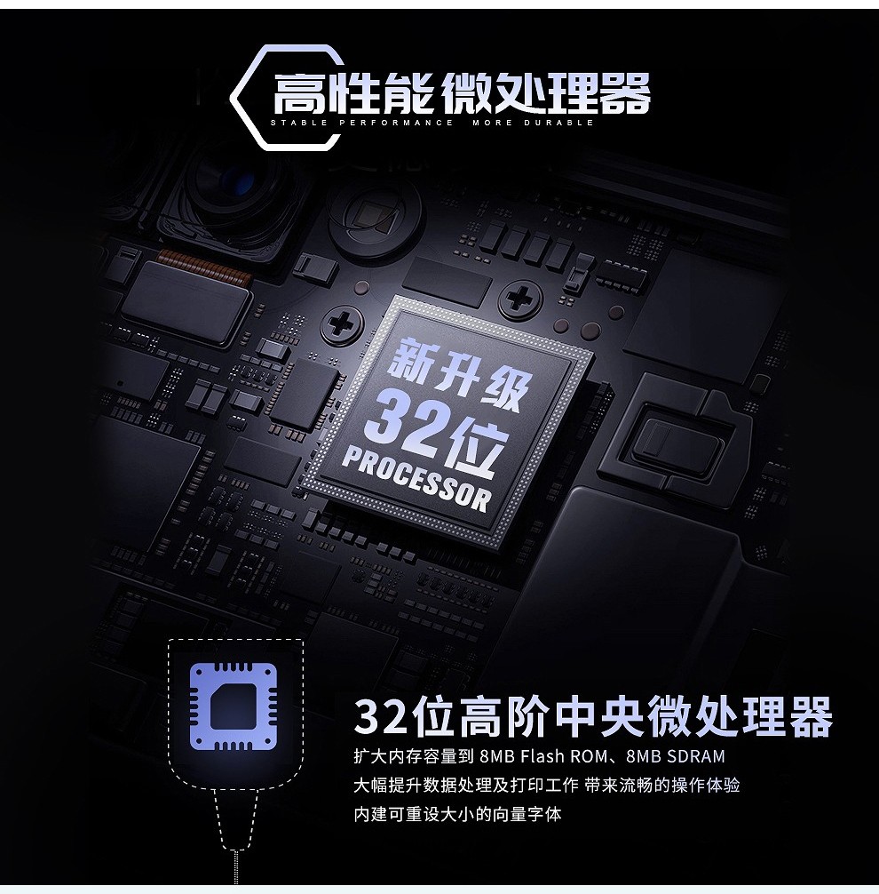 立象2140EX条码二维码标签打印机 不干胶合格证热转印超市价签洗水唛服装吊牌 CP-2140EX(U) Pro【203dpi】