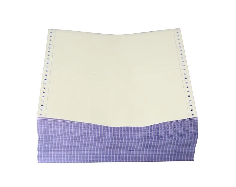 立信 241电脑针式打印纸连打电脑打印纸出库送货清单发票单据打印纸241 二联三等分可撕边（1000页）