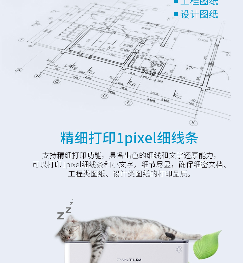 奔图（PANTUM）P3370DN打印机A4黑白激光打印机 自动双面 家用 有线网络+3年保修