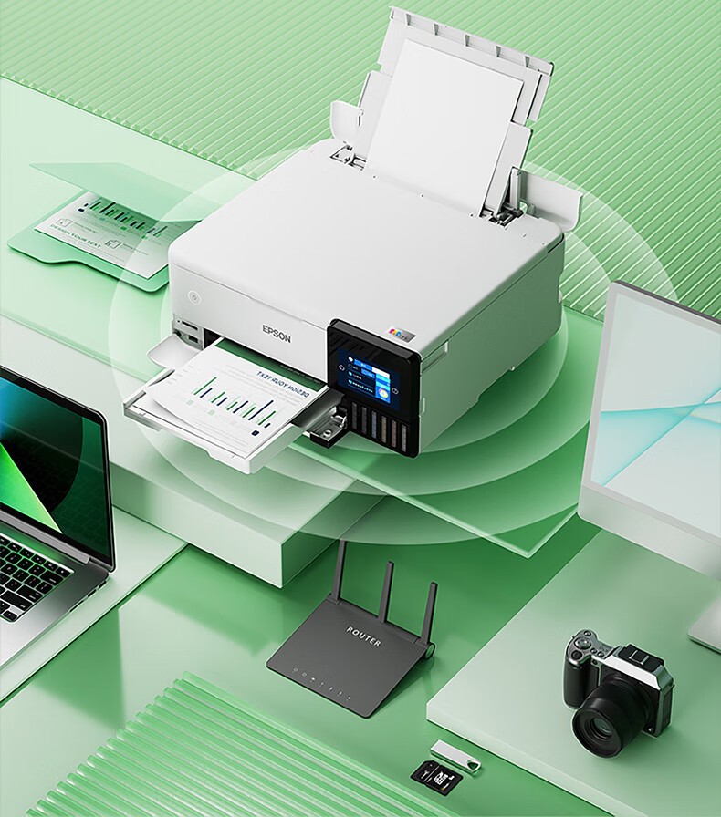 爱普生（EPSON）L8168 高端家用6色照片A4一体机 AI学习打印机（彩色触屏 自动双面 打印复印扫描 液晶屏 )