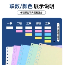 立信241电脑针式打印纸连打电脑打印纸出库送货清单发票单据打印纸241 二联整张可撕边（1000页）